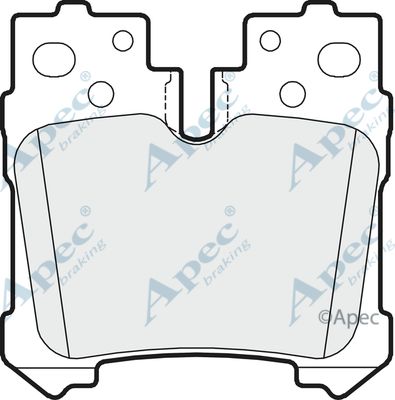 APEC BRAKING Bremžu uzliku kompl., Disku bremzes PAD1623